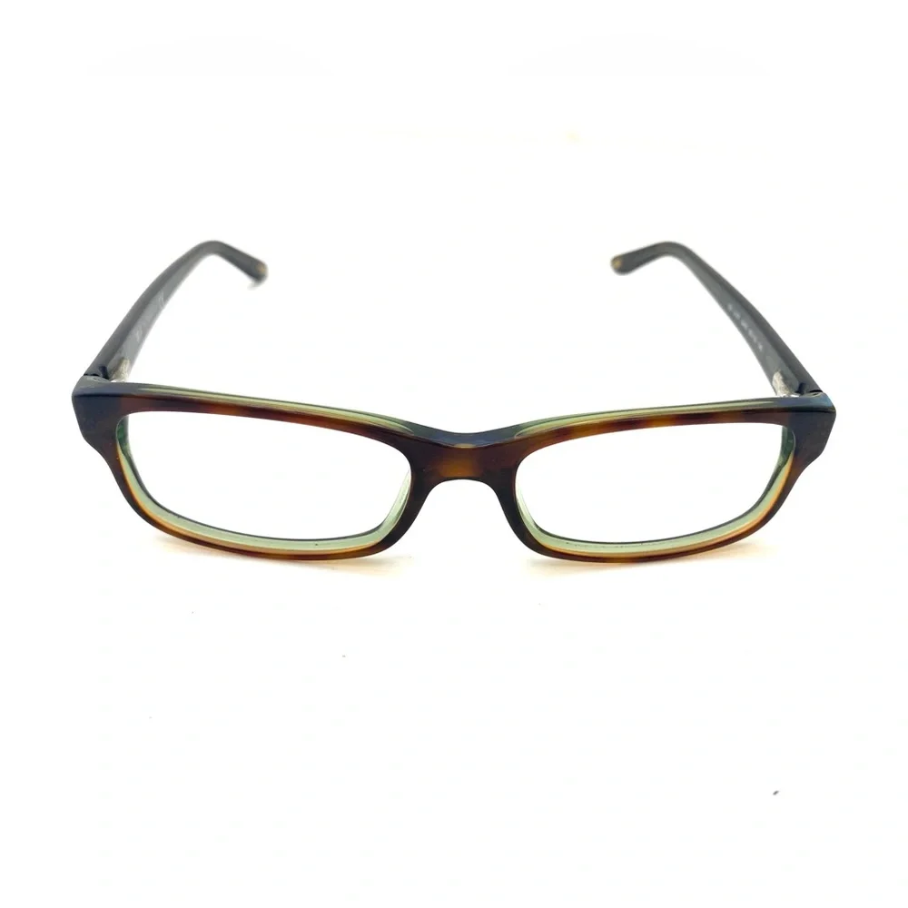 Ray-Ban Women's Havana on Green Rectangular Shaped Eyeglasses RB 5187 2445